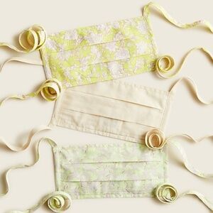 J. Crew Three Pack Cloth Mask Set